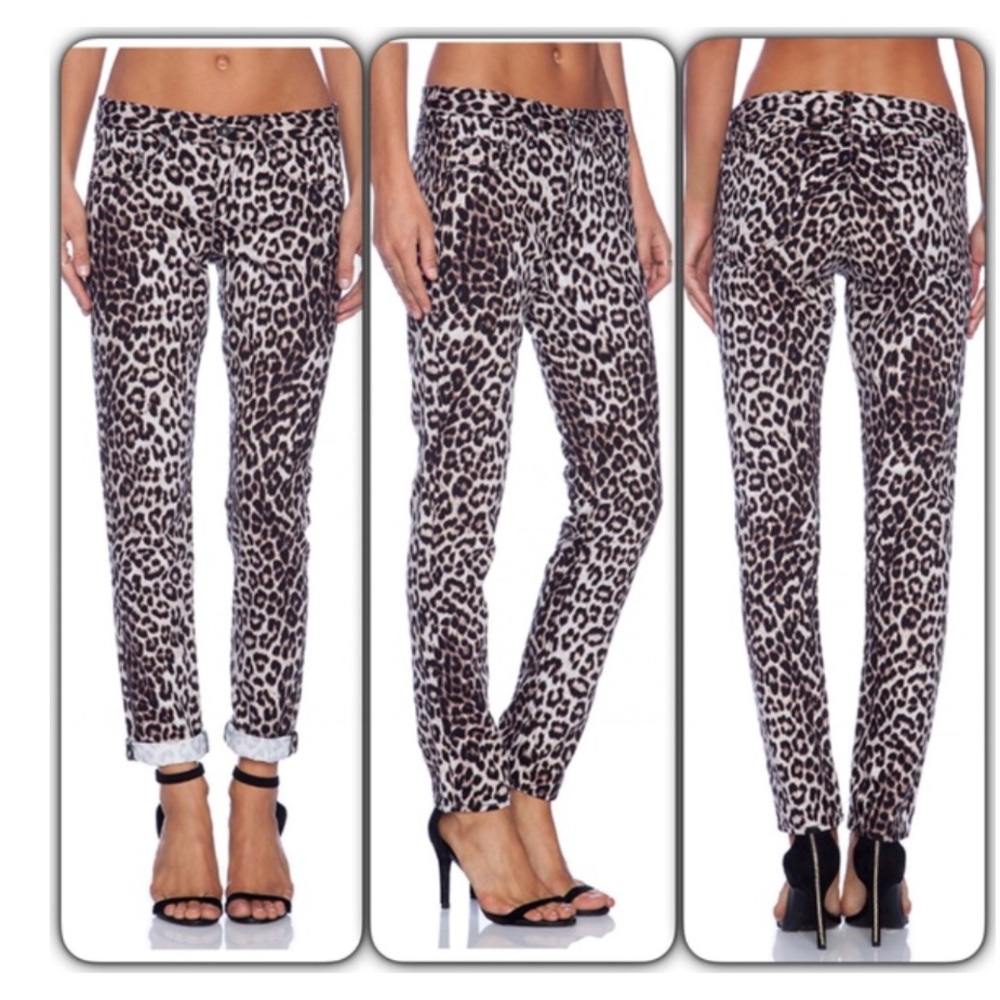 NWT rag & bone leopard print boyfriend jeans 24 - Picture 8 of 8